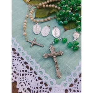 Vintage Catholic Prayer/Worship Lot // Rosary Collection